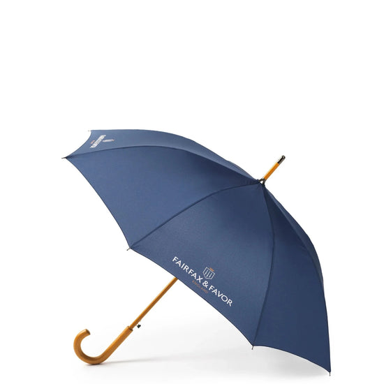 Young Ideas & Henmores - Signature Walker Umbrella - Navy Suede - OS
