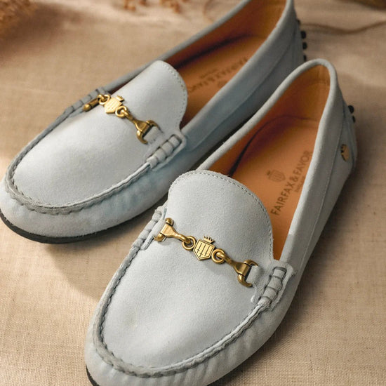 Young Ideas & Henmores - Trinity Loafer - Sky Blue Suede - 4
