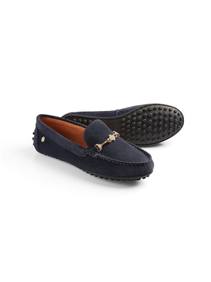 Young Ideas & Henmores - Trinity Loafer - Navy Suede - 4