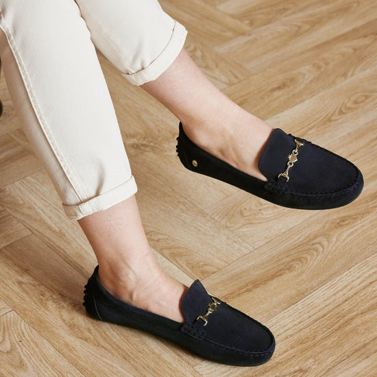 Young Ideas & Henmores - Trinity Loafer - Navy Suede - 4