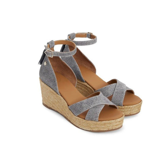 Young Ideas/Henmores - Valencia Wedge Shoe - Denim Suede - 4
