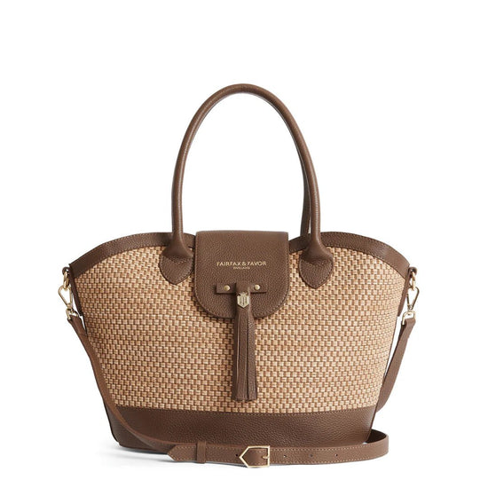 Young Ideas & Henmores - Windsor Basket Bag - Tan Leather - OS