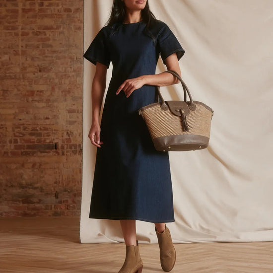 Young Ideas & Henmores - Windsor Basket Bag - Tan Leather - OS