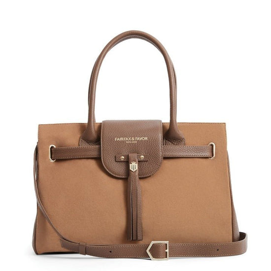 Young Ideas/Henmores - Windsor Handbag - Tan Suede - OS
