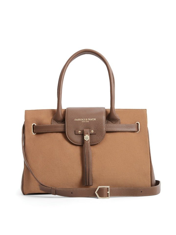 Young Ideas/Henmores - Windsor Handbag - Tan Suede - OS