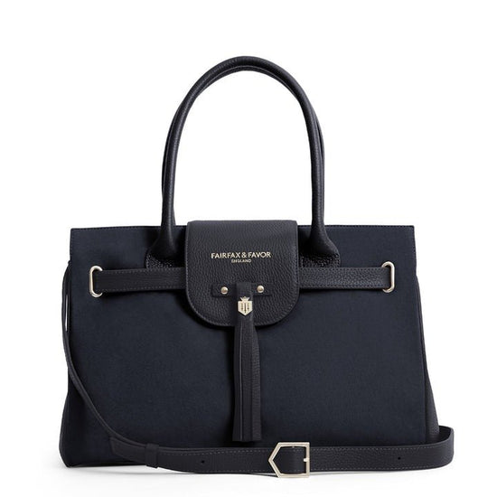 Young Ideas/Henmores - Windsor Handbag - Navy Suede - OS