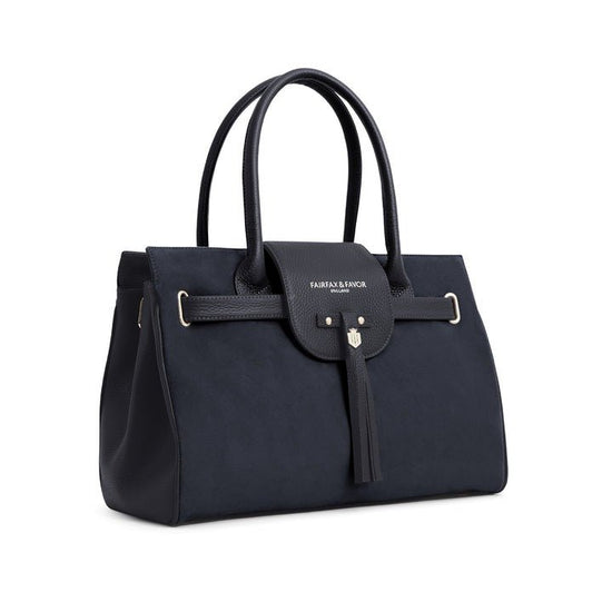 Young Ideas/Henmores - Windsor Handbag - Navy Suede - OS