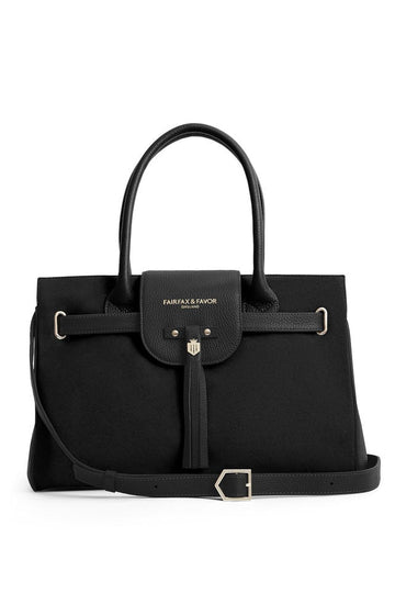 Young Ideas/Henmores - Windsor Handbag - Black Suede - OS