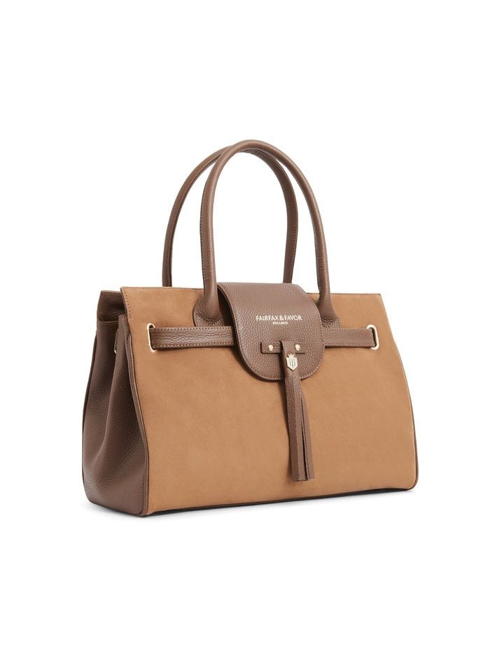 Young Ideas/Henmores - Windsor Handbag - Tan Suede - OS