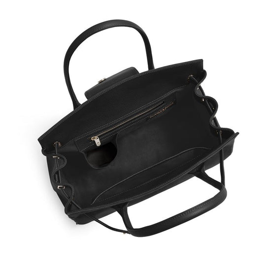 Young Ideas/Henmores - Windsor Handbag - Black Suede - OS