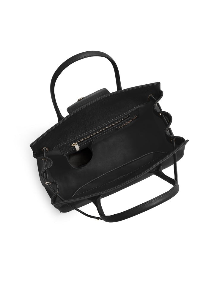 Young Ideas/Henmores - Windsor Handbag - Black Suede - OS