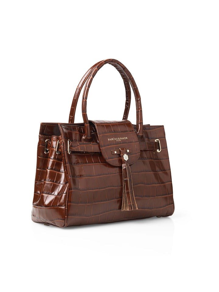Young Ideas/Henmores - Windsor Handbag - Tan Suede - OS