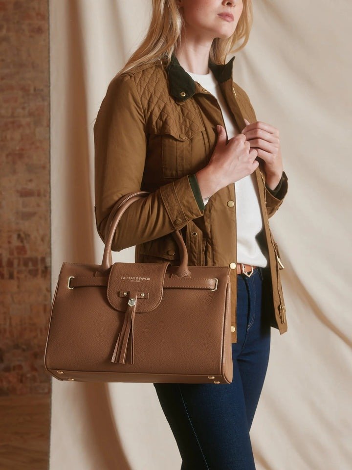 Young Ideas/Henmores - Windsor Handbag - Tan Leather - OS