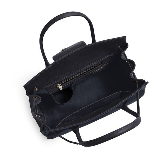 Young Ideas/Henmores - Windsor Handbag - Navy Suede - OS