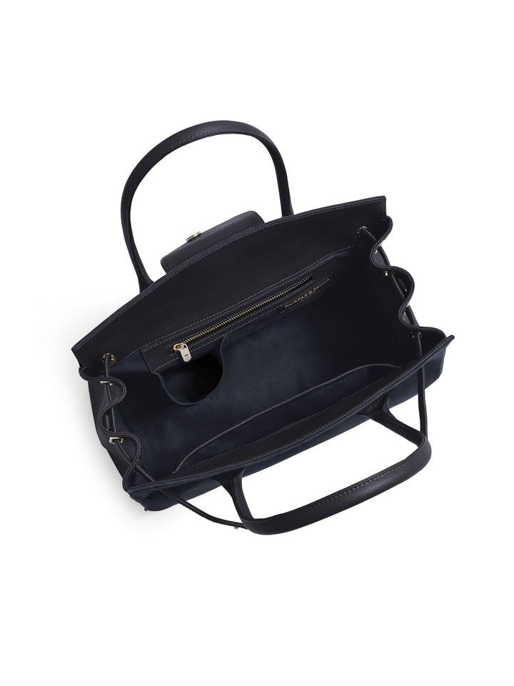 Young Ideas/Henmores - Windsor Handbag - Navy Suede - OS