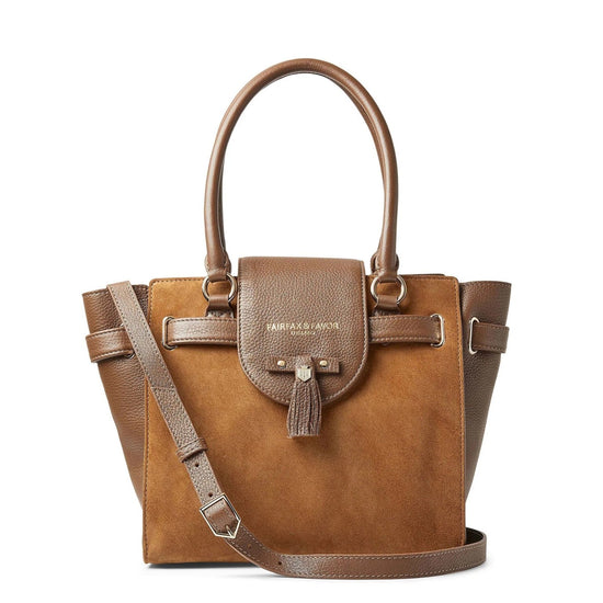 Young Ideas & Henmores - Windsor Tote Bag - Tan Suede - OS