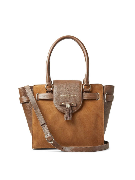 Young Ideas & Henmores - Windsor Tote Bag - Tan Suede - OS