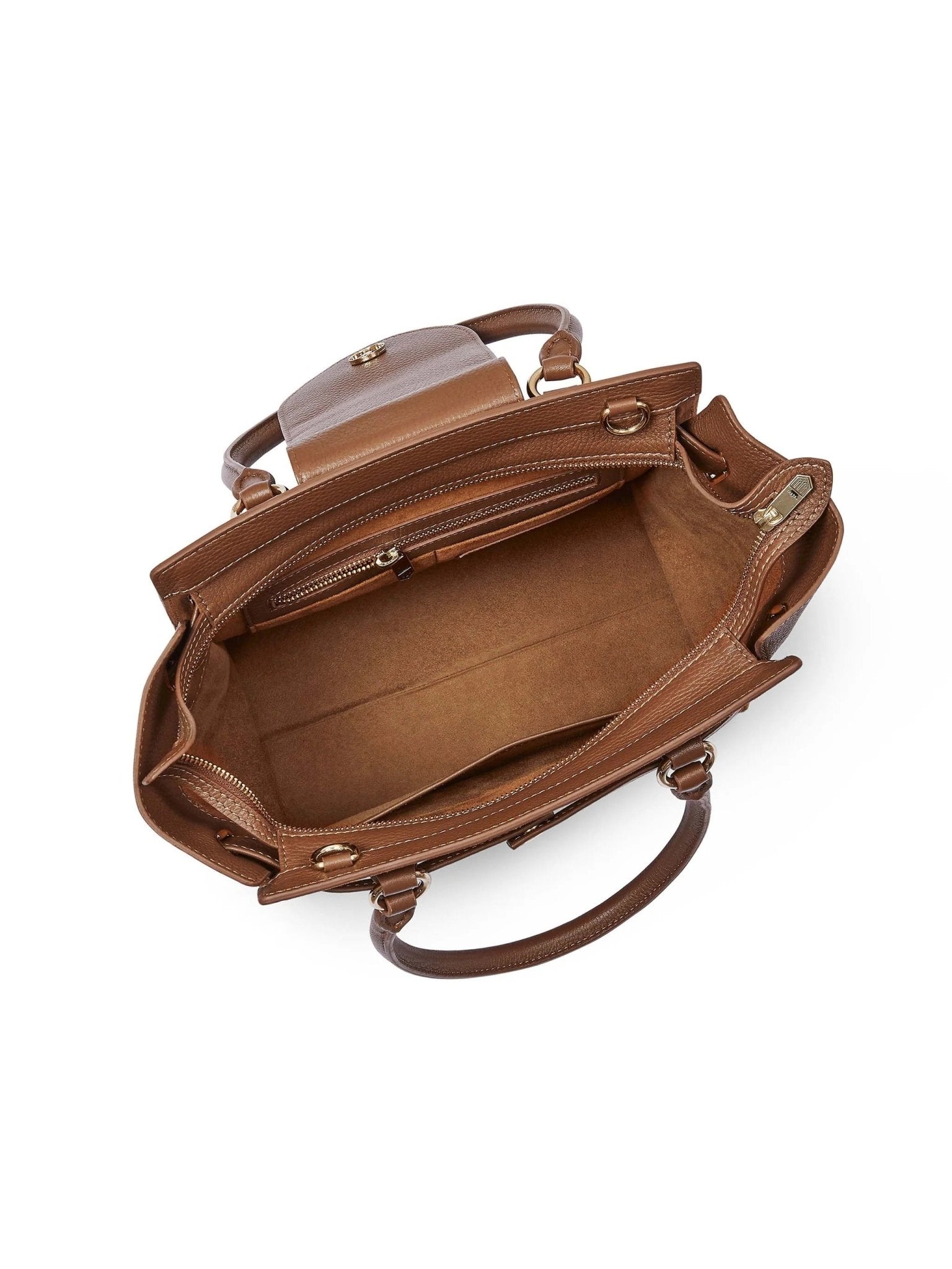 Young Ideas & Henmores - Windsor Tote Bag - Tan Suede - OS