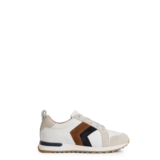 Young Ideas/Henmores - Xandra Leather Trainer - Tan/Navy - 5