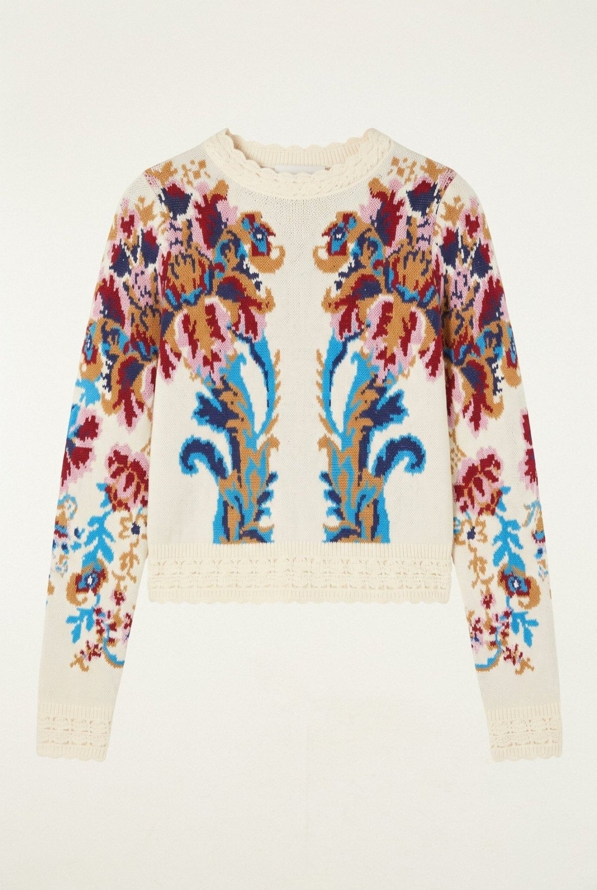 Young Ideas & Henmores -Arabesque Knit Sweater -26007 Off-White -S