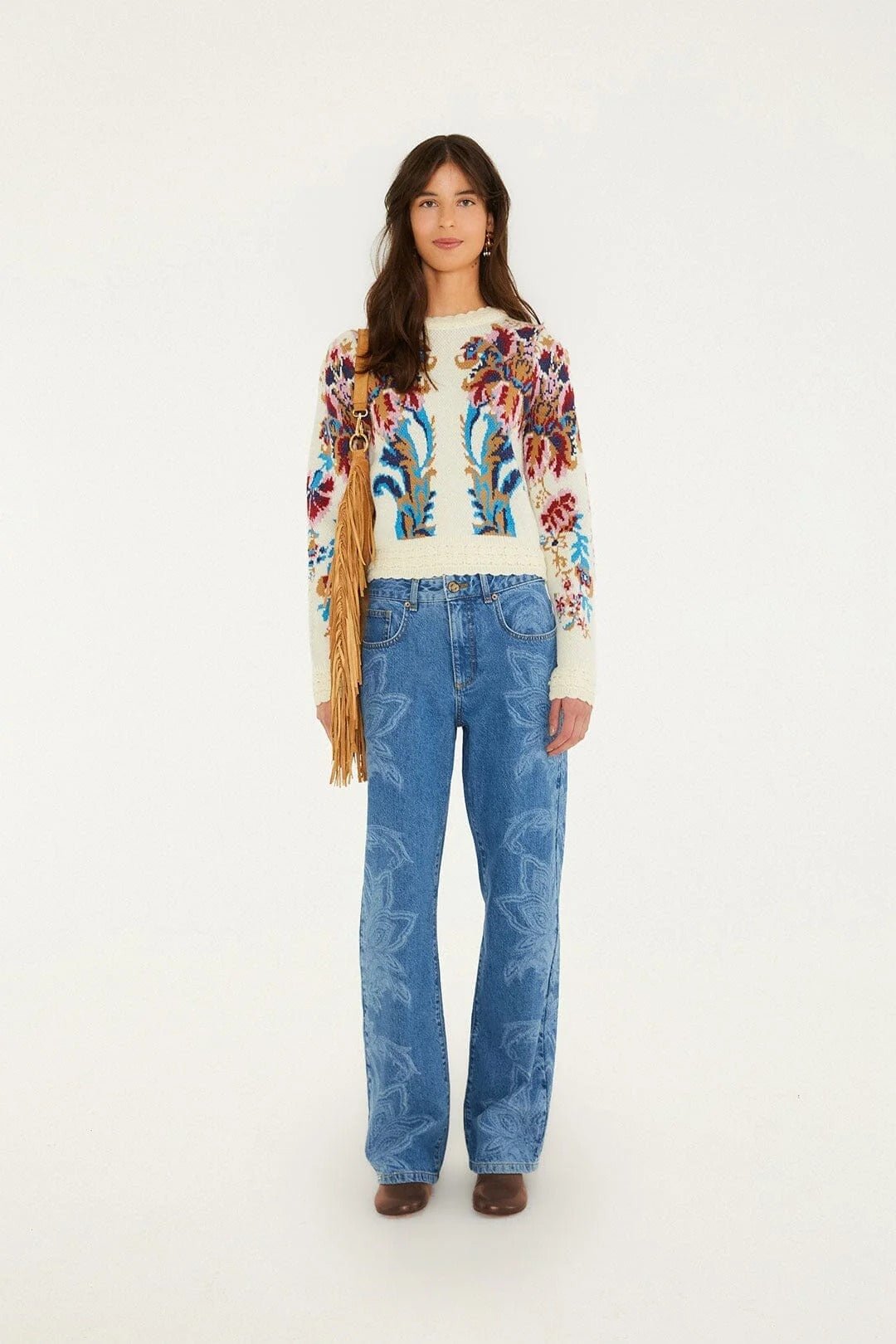 Young Ideas & Henmores -Arabesque Knit Sweater -26007 Off-White -S