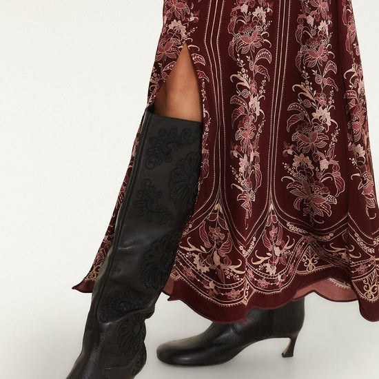 Young Ideas & Henmores -Liz Maxi Dress -26060 Burgundy -XS