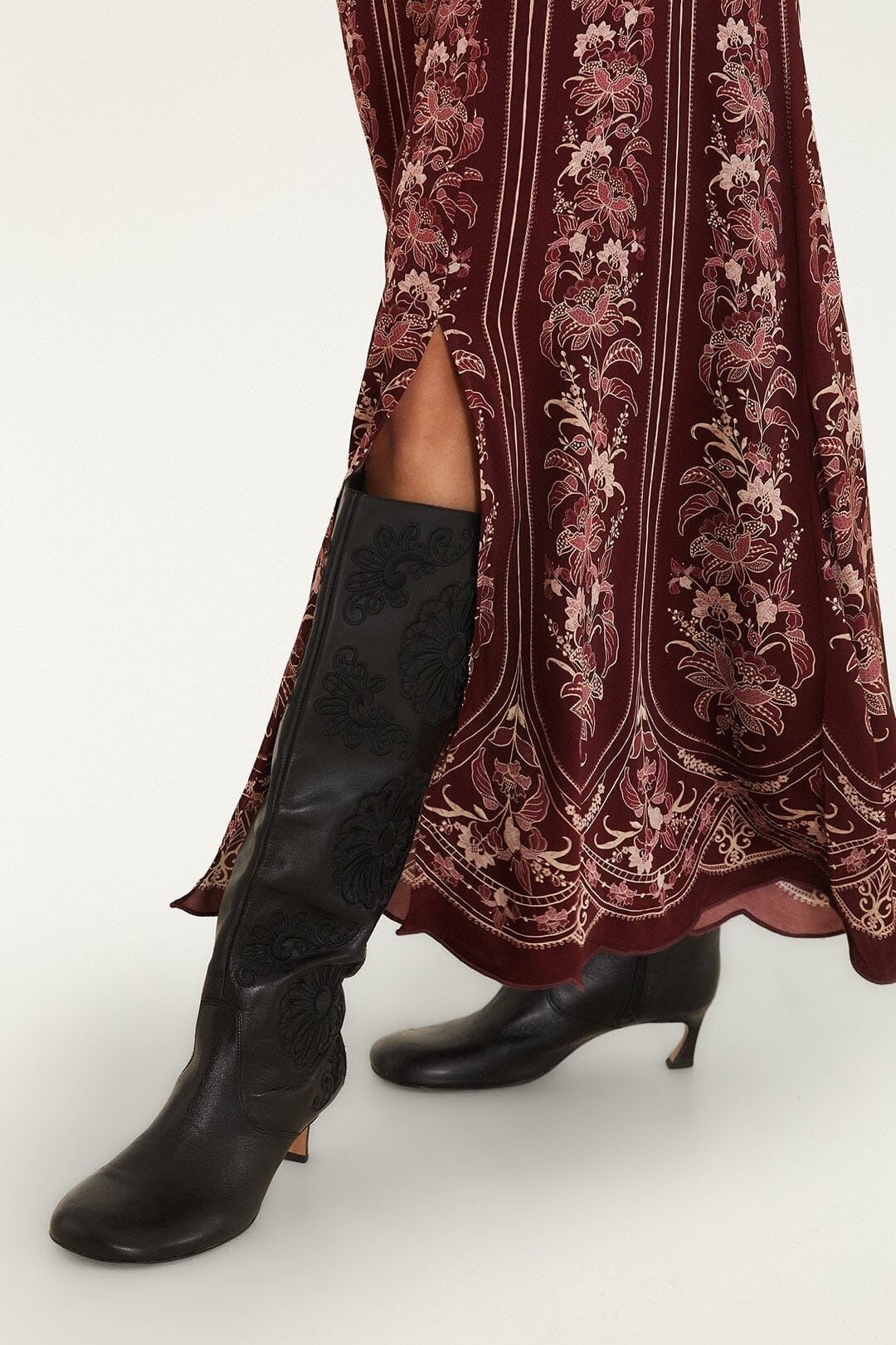 Young Ideas & Henmores -Liz Maxi Dress -26060 Burgundy -XS