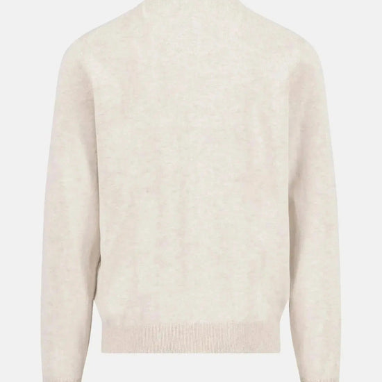 Young Ideas & Henmores - 1/4 Zip Troyer Jumper - 824 OffWhite - S