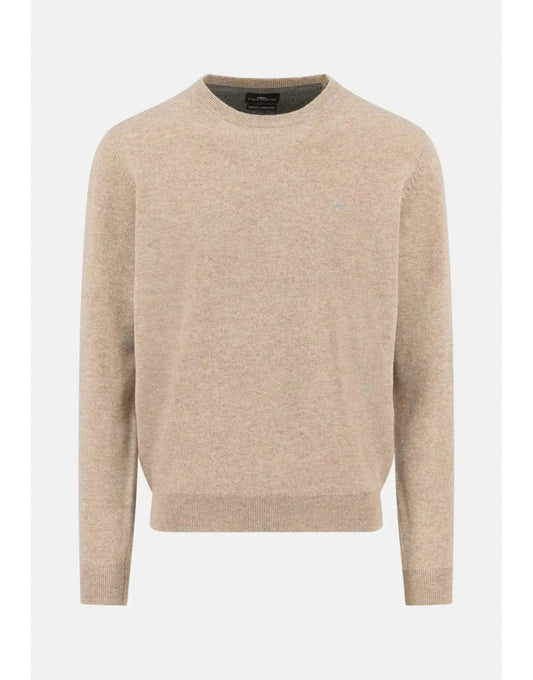 Young Ideas/Henmores - Crew Neck Lambswool Jumper - 861 Dark Chocolate - M