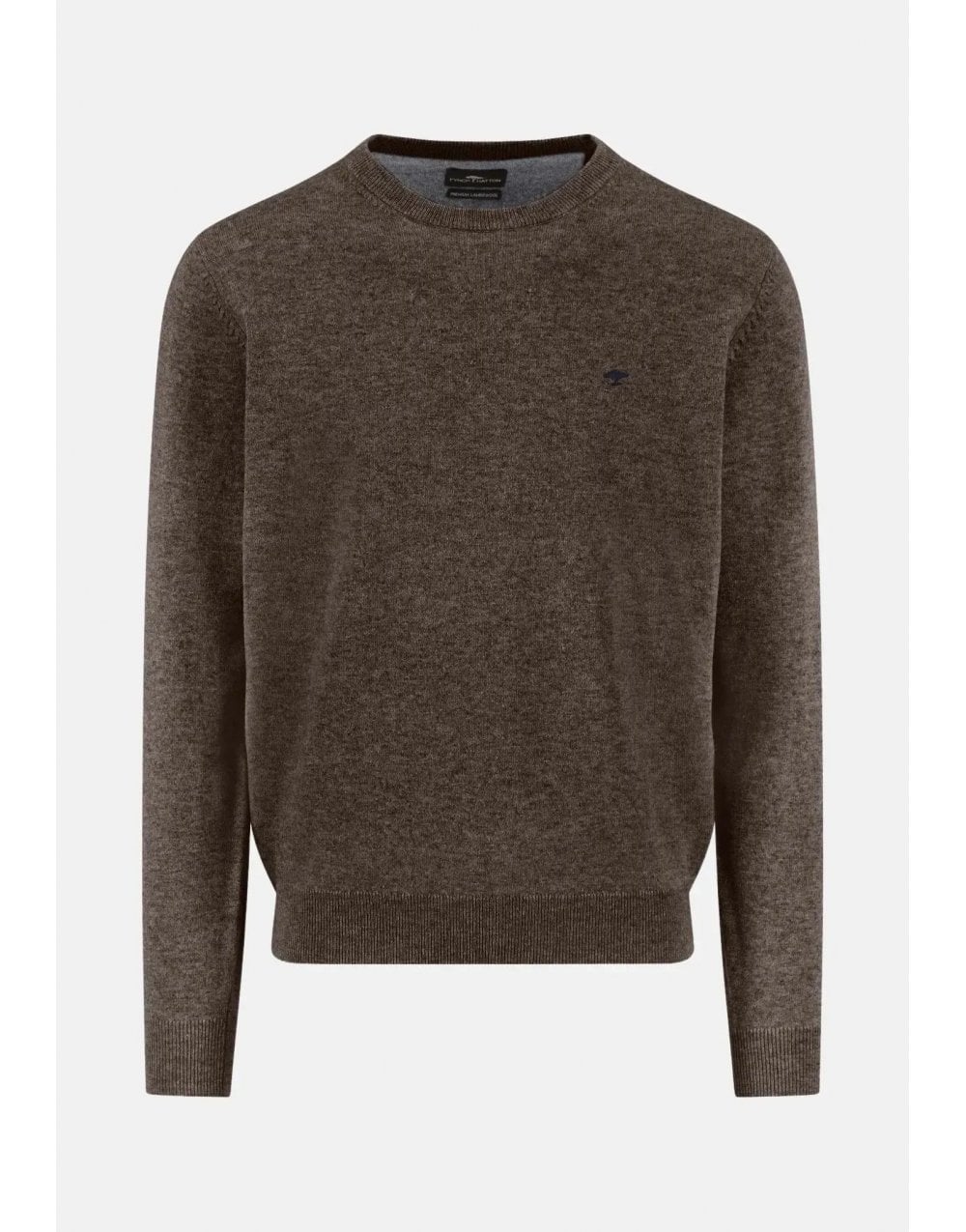 Young Ideas/Henmores - Crew Neck Lambswool Jumper - 861 Dark Chocolate - M