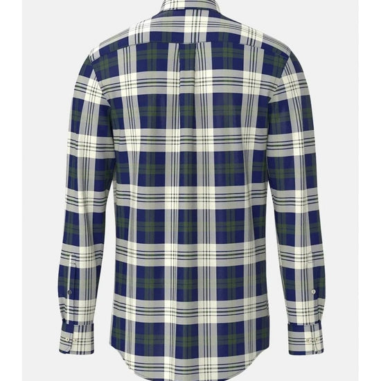 Young Ideas/Henmores - Essential Oxford Check - 736 Dark Leaf - M