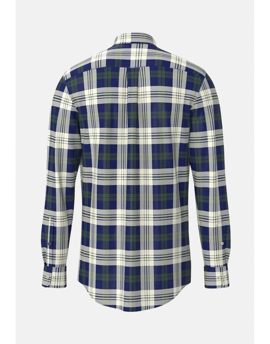 Young Ideas/Henmores - Essential Oxford Check - 736 Dark Leaf - M