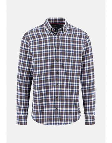 Young Ideas/Henmores - Premium Flannel Check Shirt - 861 Dark Chocolate - M