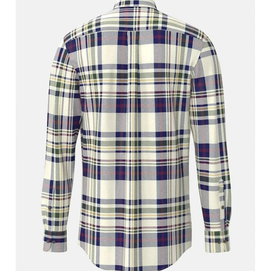 Young Ideas/Henmores - Seasonal Combi Check Shirt - 368 Deep Merlot - M