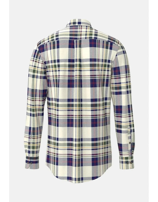 Young Ideas/Henmores - Seasonal Combi Check Shirt - 368 Deep Merlot - M