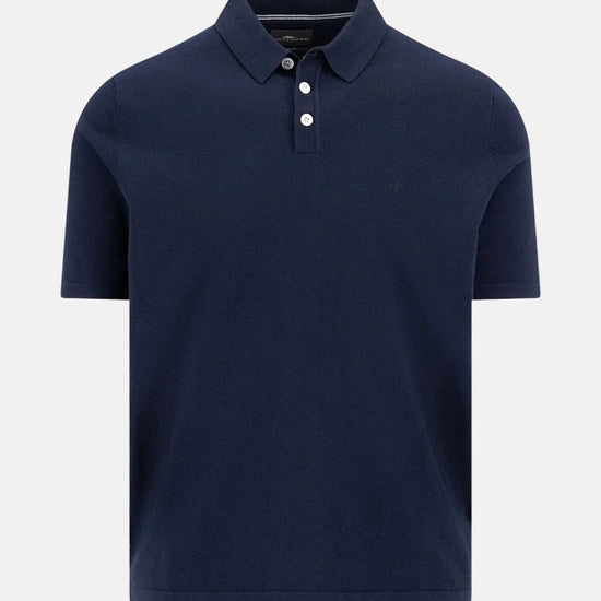 Young Ideas & Henmores - Shortsleeve knitted polo - 685 Navy - M