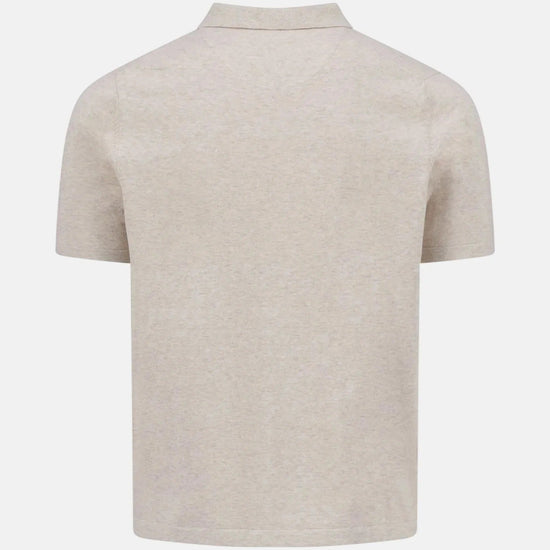 Young Ideas & Henmores - Shortsleeve knitted polo - 824 Offwhite - S