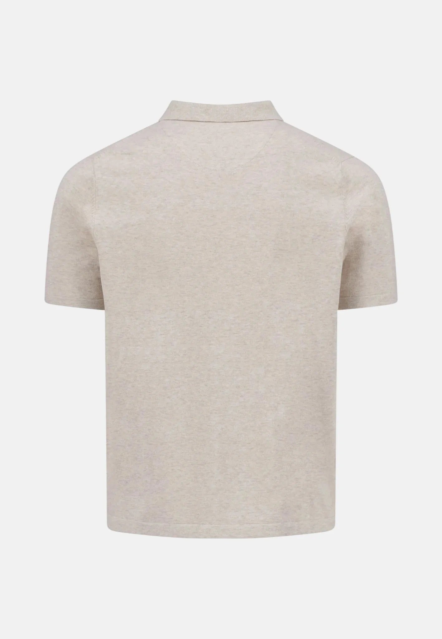 Young Ideas & Henmores - Shortsleeve knitted polo - 824 Offwhite - S