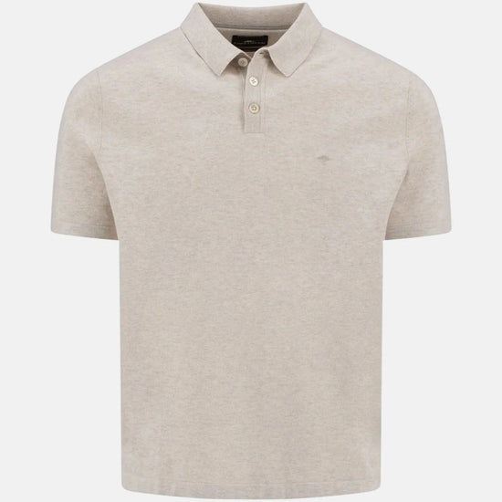 Young Ideas & Henmores - Shortsleeve knitted polo - 824 Offwhite - S
