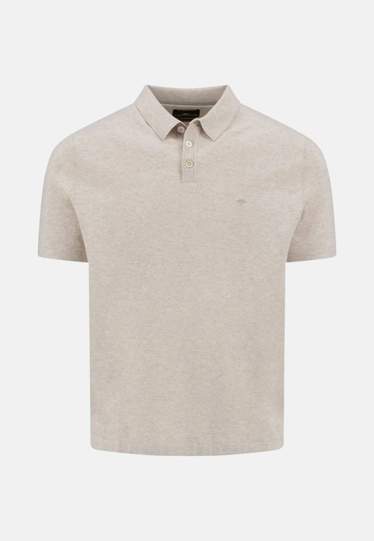 Young Ideas & Henmores - Shortsleeve knitted polo - 824 Offwhite - S