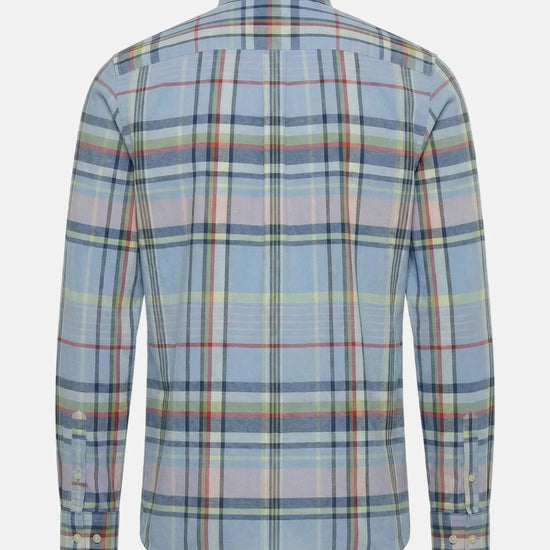 Young Ideas & Henmores - Washed Oxford Check Shirt - 744 Mint - M