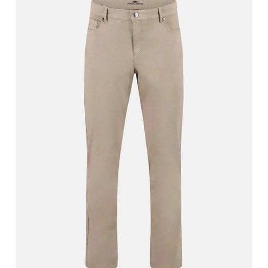 Young Ideas/Henmores - Woven 5 pocket Structured Trouser - 833 Beige - 32