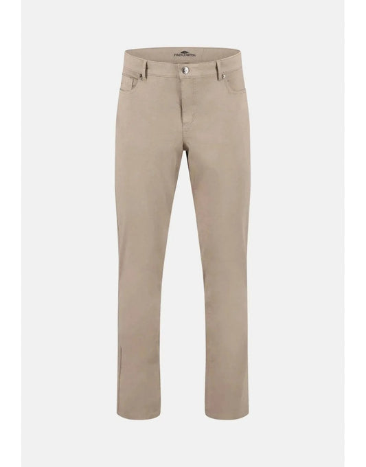 Young Ideas/Henmores - Woven 5 pocket Structured Trouser - 833 Beige - 32