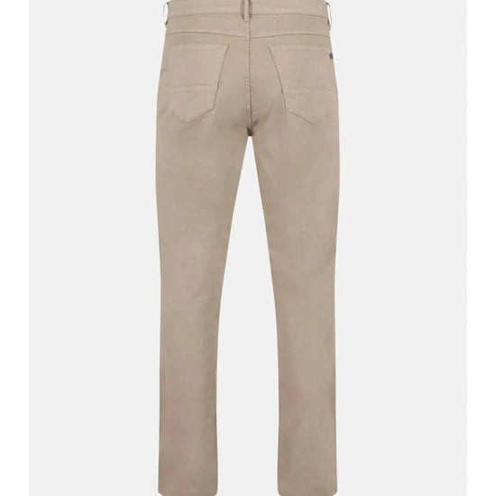 Young Ideas/Henmores - Woven 5 pocket Structured Trouser - 833 Beige - 32