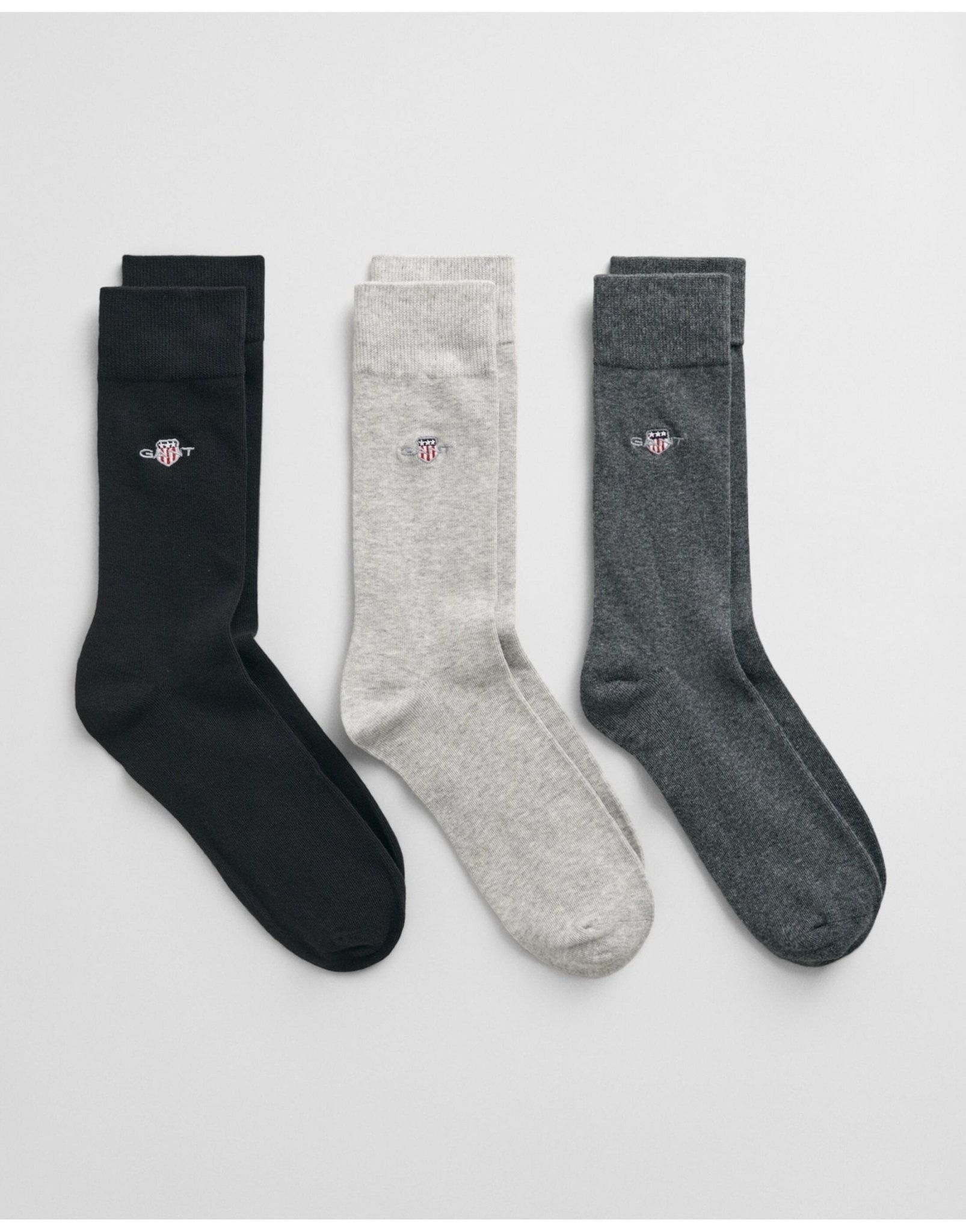 Young Ideas/Henmores - 3 Pack Shield Socks - 90 Charcoal Melange - 5 - 7