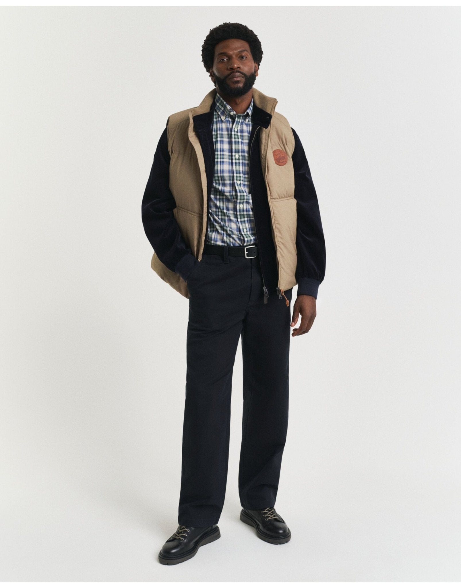 Young Ideas/Henmores - Archive Poplin Check Shirt - 338 Forest Green - M