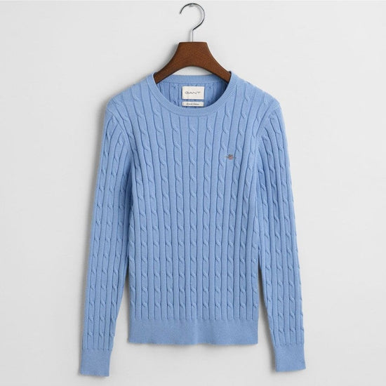 Young Ideas/Henmores - Cable Crew Neck Jumper - 299 Seed Melange - S