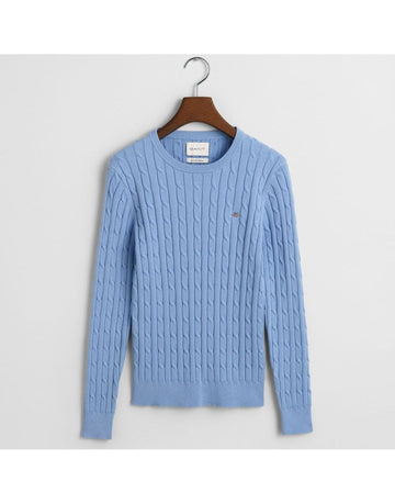 Young Ideas/Henmores - Cable Crew Neck Jumper - 299 Seed Melange - S