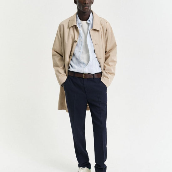 Young Ideas/Henmores - Classic Long Sleeve Stripe Shirt - 468 Capri Blue - M