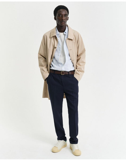 Young Ideas/Henmores - Classic Long Sleeve Stripe Shirt - 468 Capri Blue - M